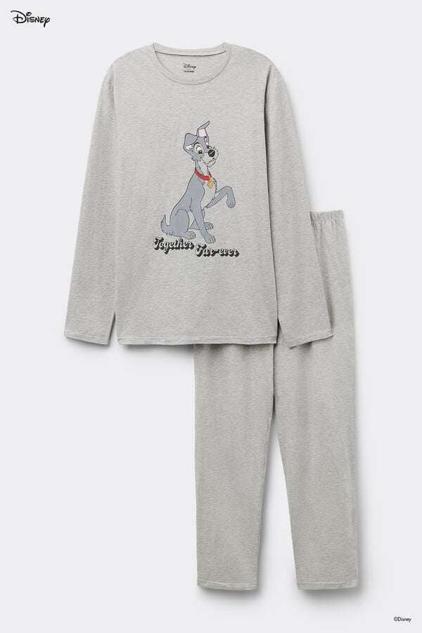 Tezenis Pijama Largo De Algodón Con Estampado De Disney De Vagabundo