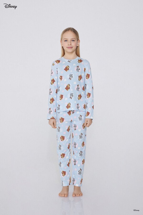 Tezenis Pijama Largo de Algodón con Estampado de Disney de La Dama y el Vagabundo