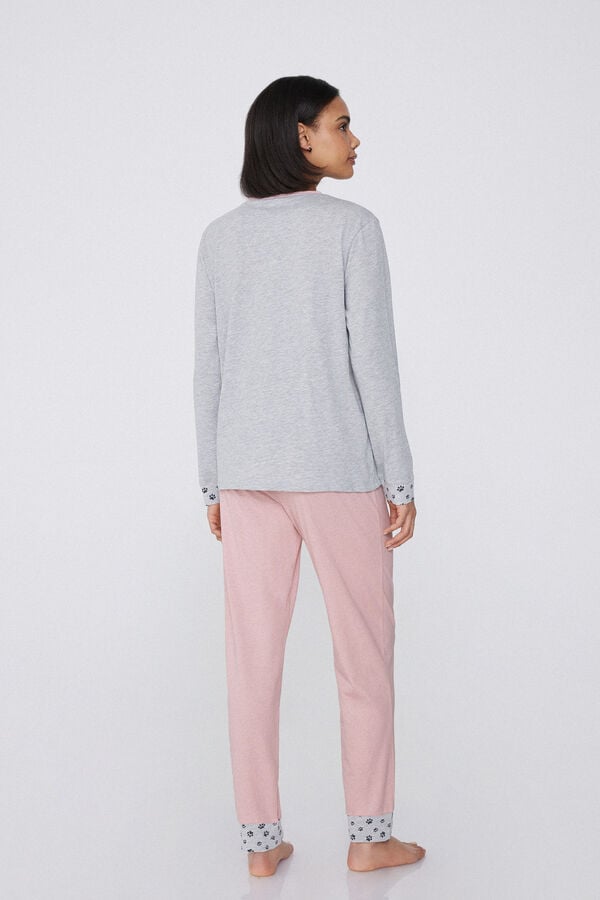 Tezenis Pijama Largo De Algodón Con Estampado De Perro