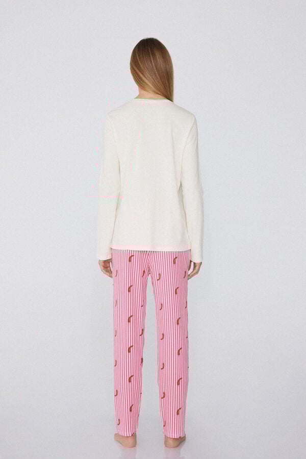 Tezenis Pijama Largo De Algodón Con Estampado De Pimiento Chile