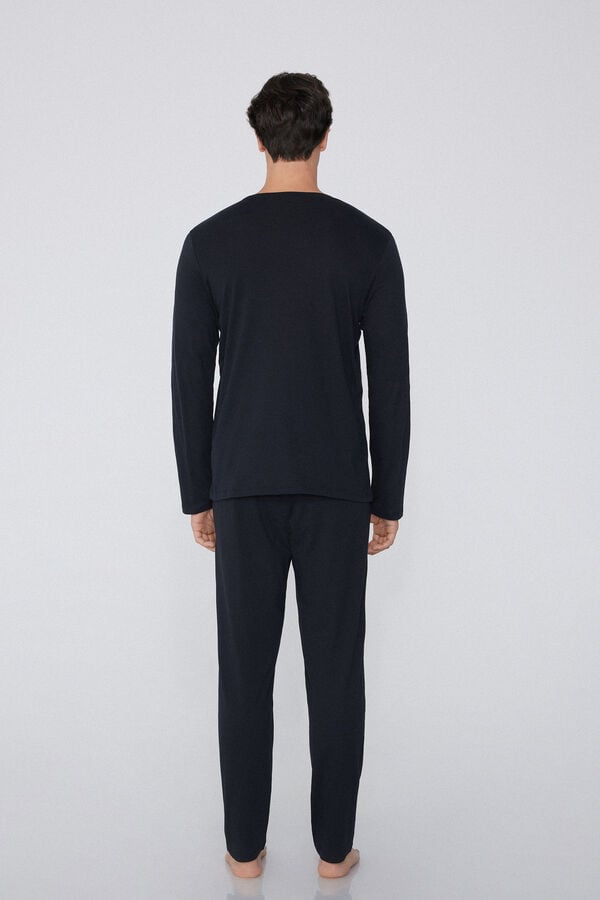 Tezenis Pijama Largo De Algodón Con Estampado Deejay