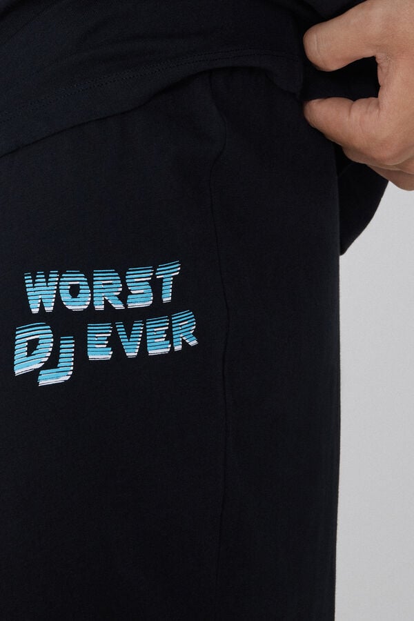 Tezenis Pijama Largo De Algodón Con Estampado Deejay