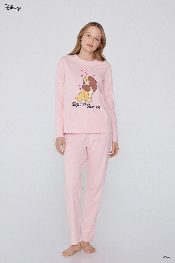 Tezenis Pijama Largo de Algodón con Estampado Disney Lilli