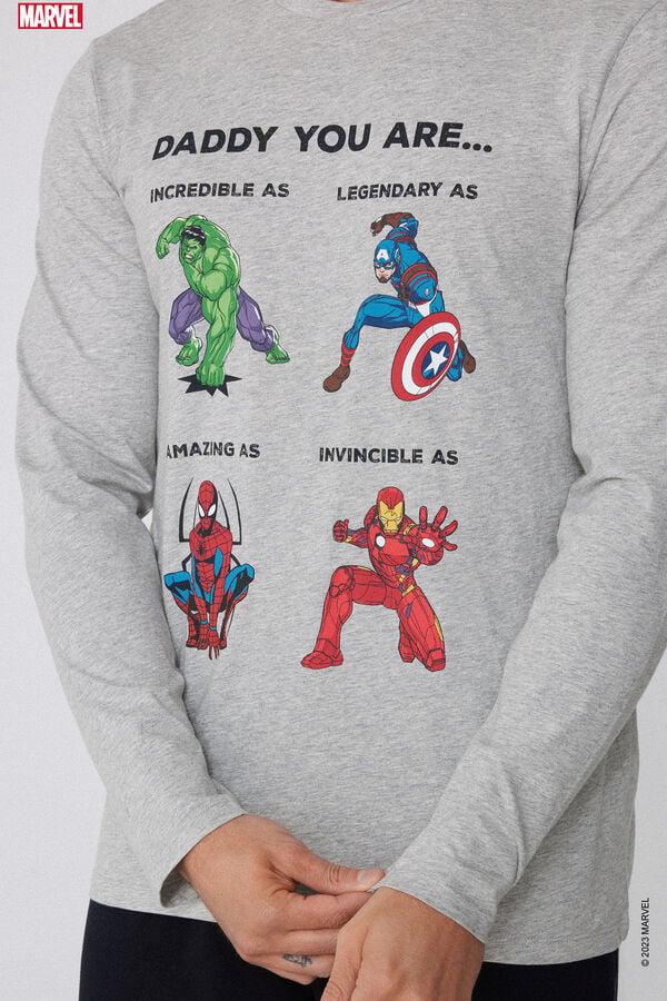 Tezenis Pijama Largo De Algodón Con Estampado Integral Avengers