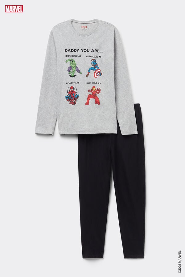Tezenis Pijama Largo De Algodón Con Estampado Integral Avengers