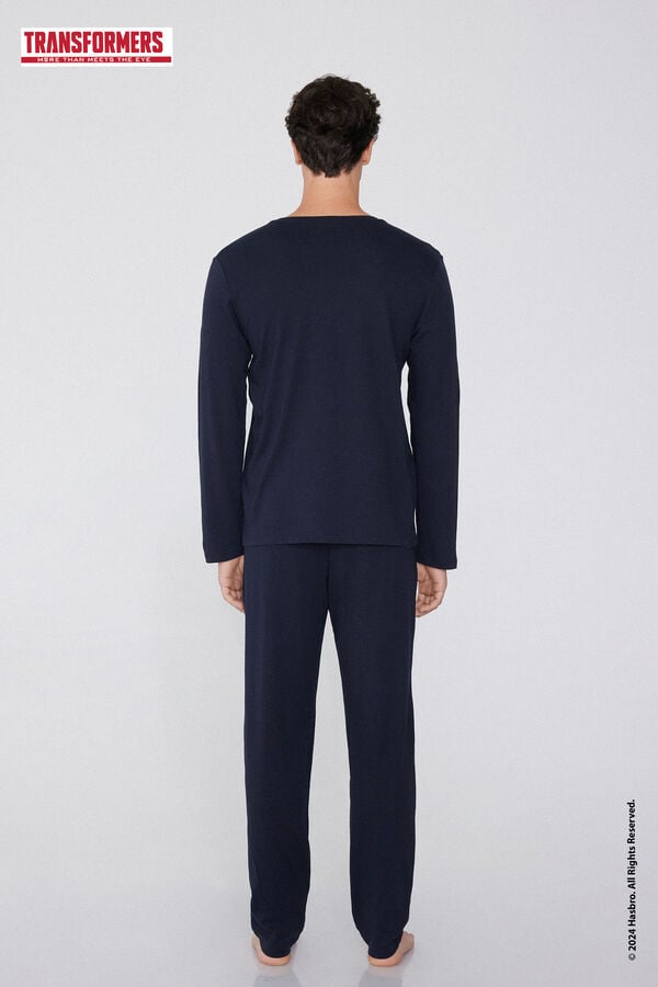 Tezenis Pijama Largo De Algodón Con Estampado Transformers