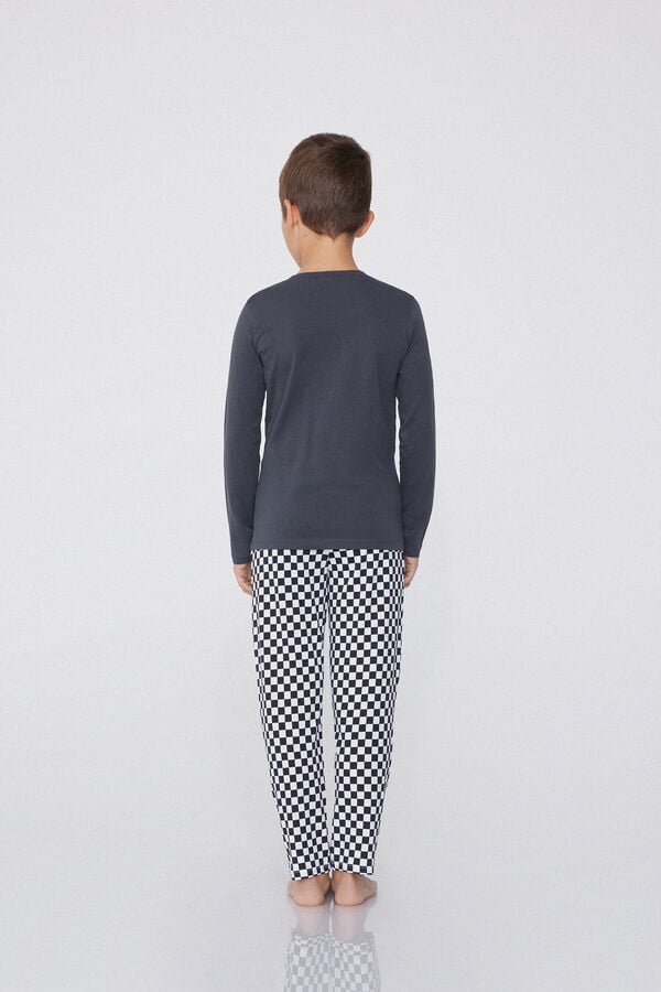 Tezenis Pijama Largo De Algodón Para Niño Con Coches