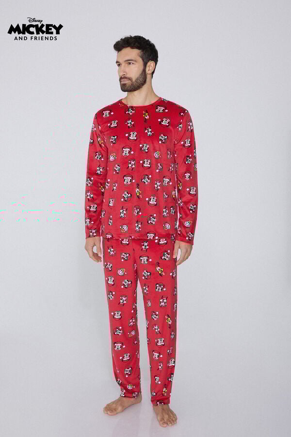 Tezenis Pijama Largo Micropolar Disney Mickey Mouse