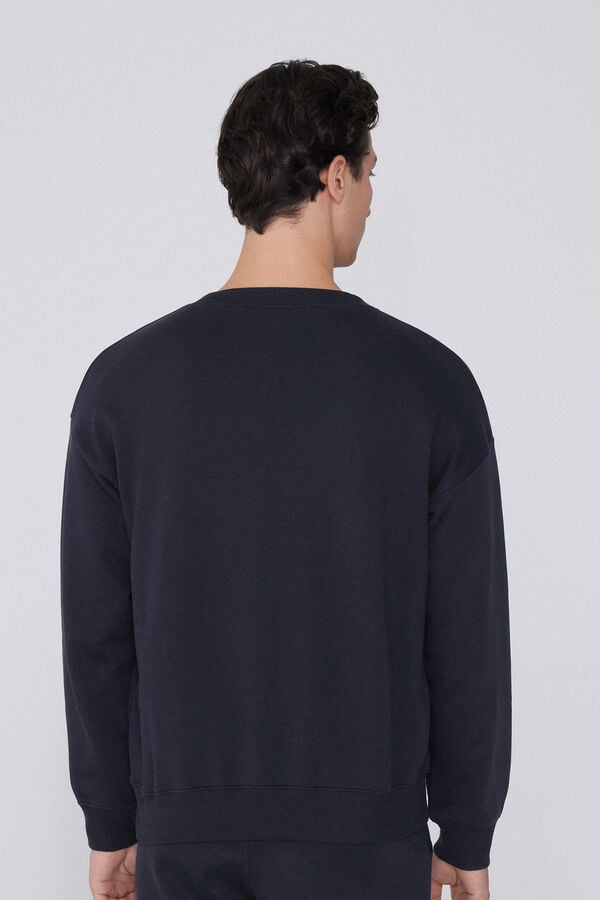 Tezenis Sudadera Básica 100 Algodón Con Cuello Redondo