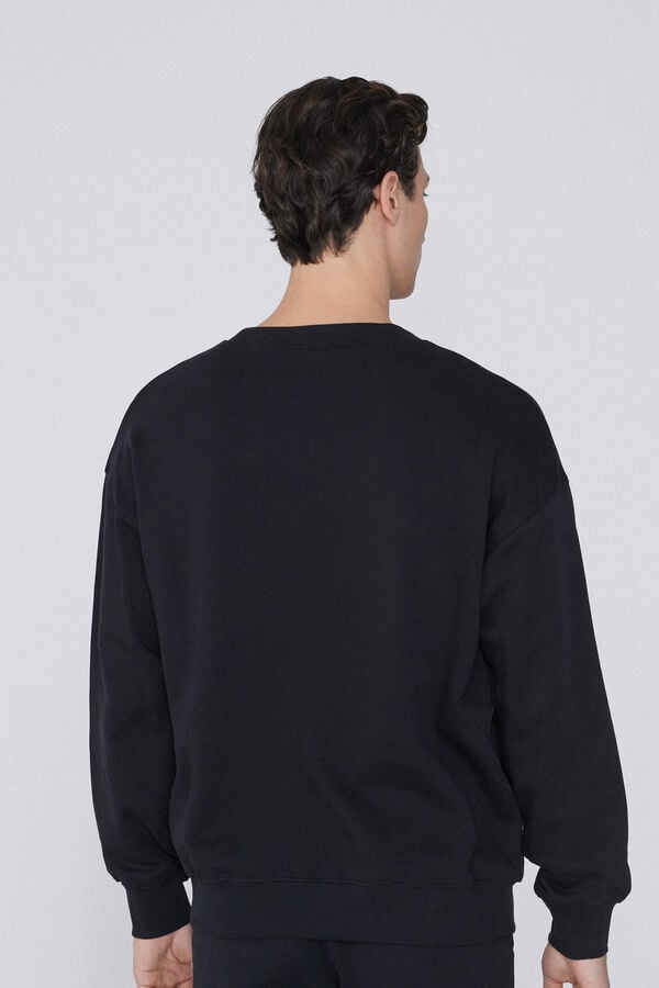 Tezenis Sudadera Básica 100 Algodón Con Cuello Redondo