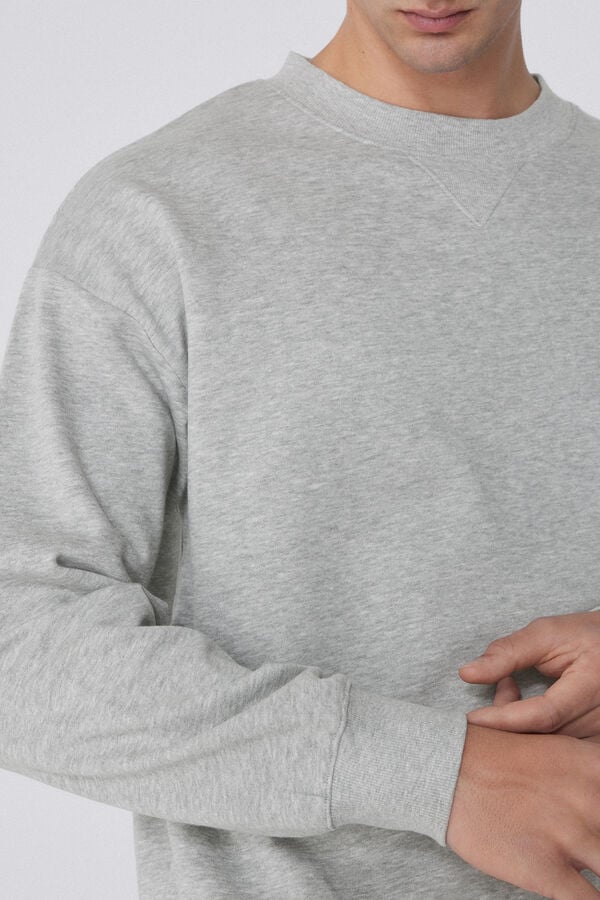 Tezenis Sudadera Básica 100 Algodón Con Cuello Redondo