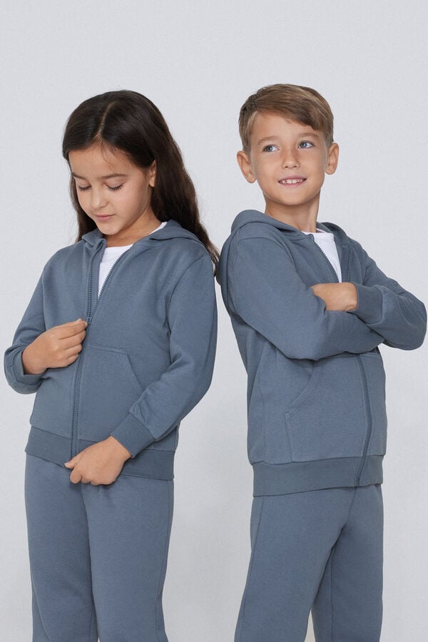 Tezenis Sudadera con Cremallera y Capucha Unisex para Niños