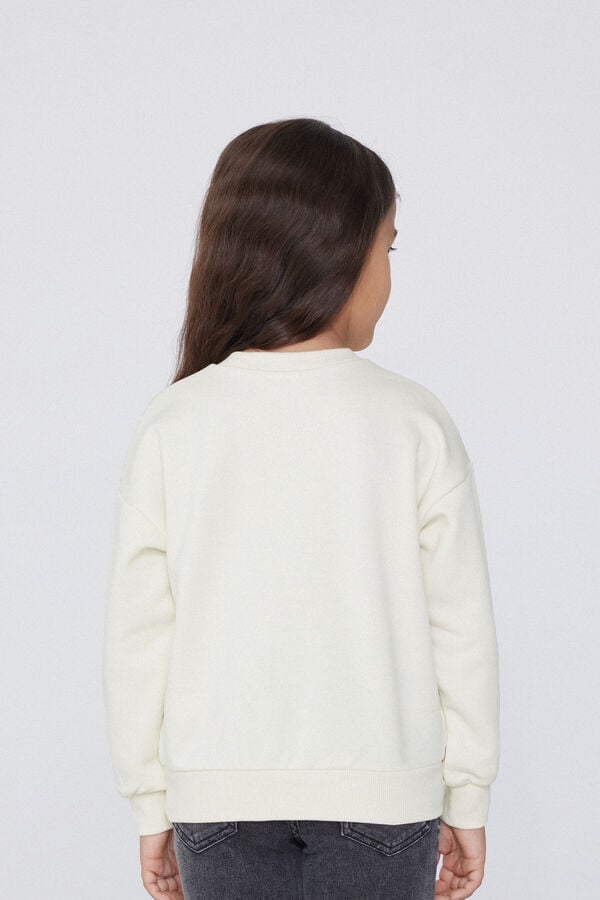 Tezenis Sudadera Cuello Redondo Estampado Metalizado