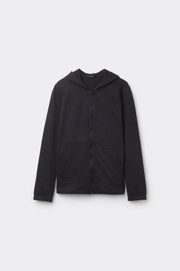 Tezenis Sudadera De Algodón Con Capucha Y Cremallera Unisex Para Niños