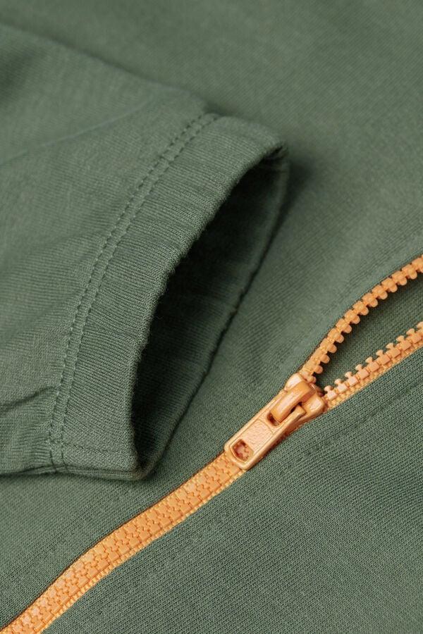 Tezenis Sudadera De Algodón Con Capucha Y Cremallera Unisex Para Niños