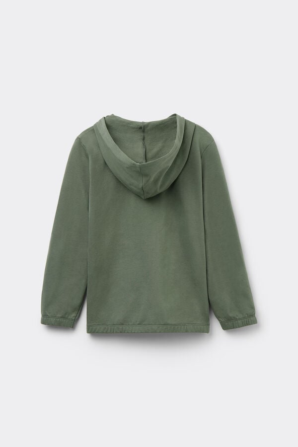 Tezenis Sudadera De Algodón Con Capucha Y Cremallera Unisex Para Niños