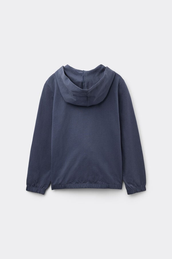 Tezenis Sudadera De Algodón Con Capucha Y Cremallera Unisex Para Niños