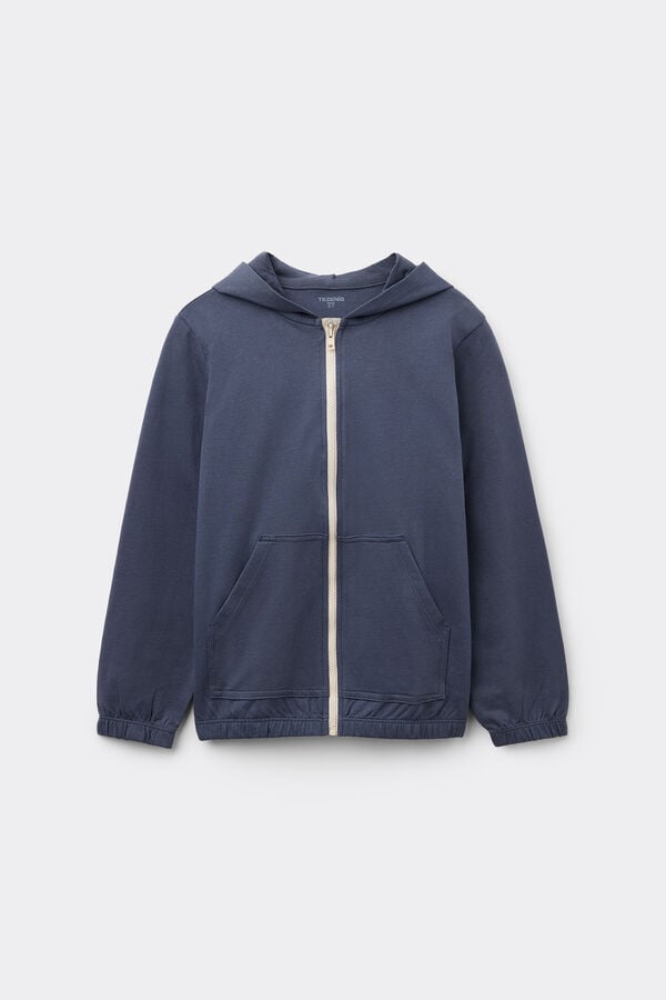 Tezenis Sudadera de Algodón con Capucha y Cremallera Unisex para Niños