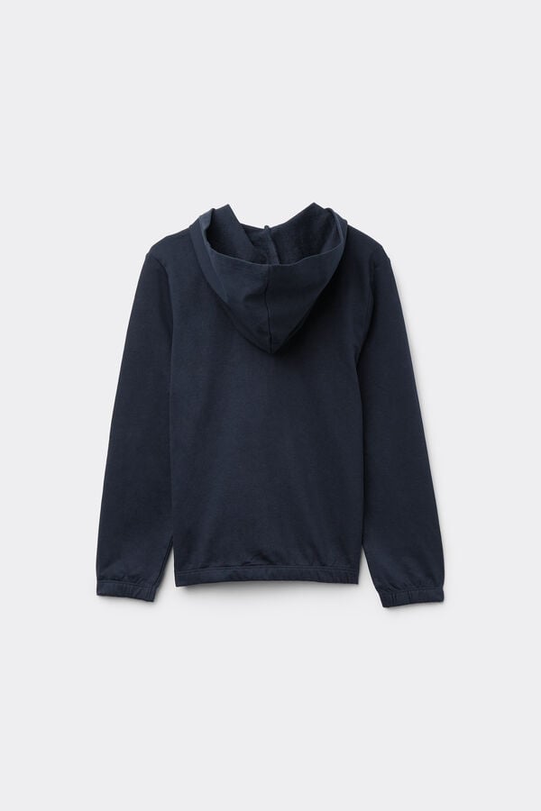 Tezenis Sudadera De Algodón Con Capucha Y Cremallera Unisex Para Niños