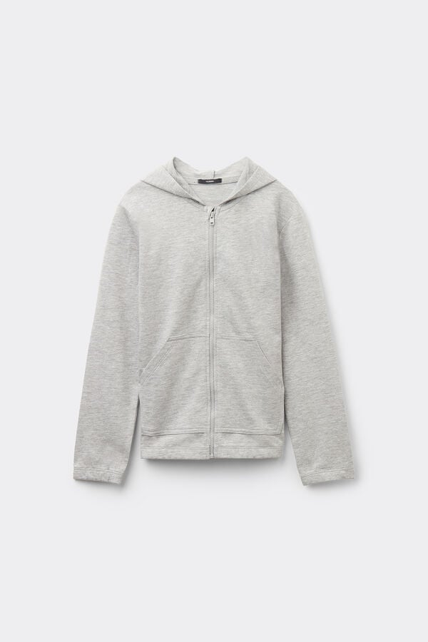 Tezenis Sudadera De Algodón Con Capucha Y Cremallera Unisex Para Niños