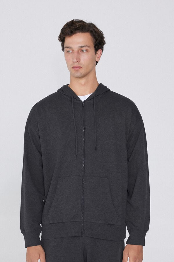 Tezenis Sudadera de Manga Larga con Cremallera y Capucha