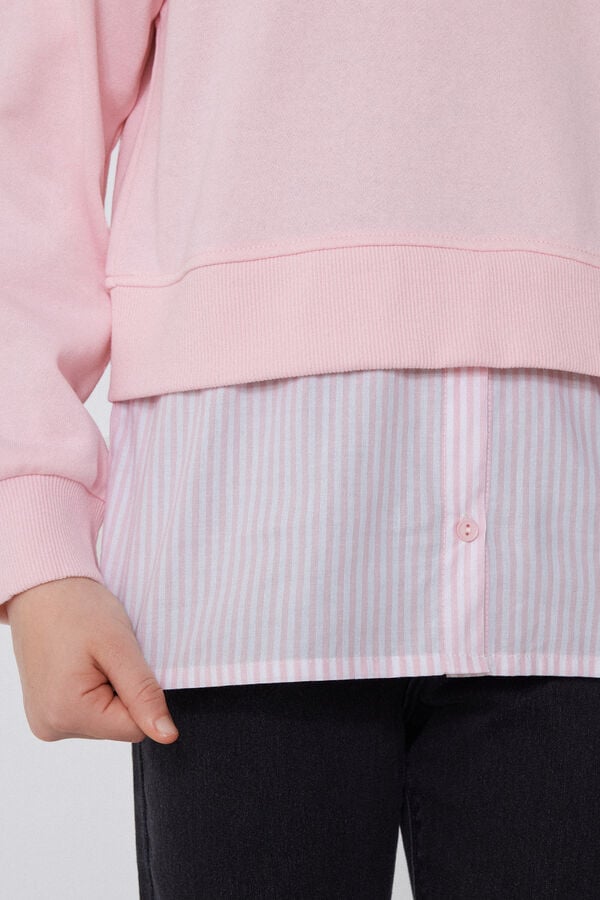 Tezenis Sudadera De Manga Larga En Algodón Efecto Camisa Niña