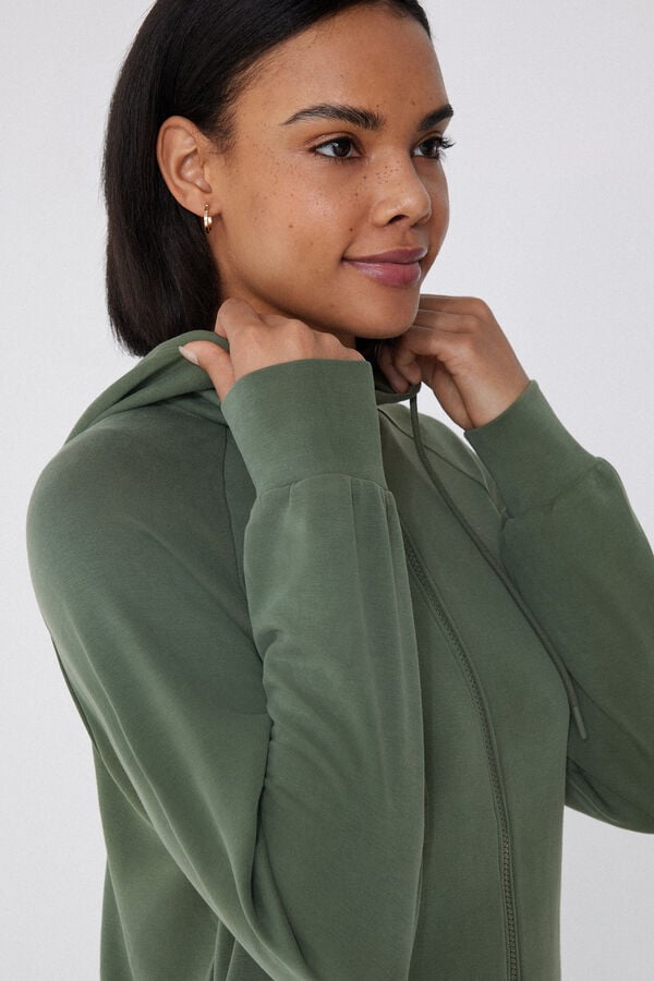 Tezenis Sudadera De Viscosa Suave Con Cremallera Y Capucha