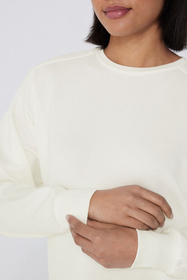 Tezenis Sudadera De Viscosa Suave Con Cuello Redondo