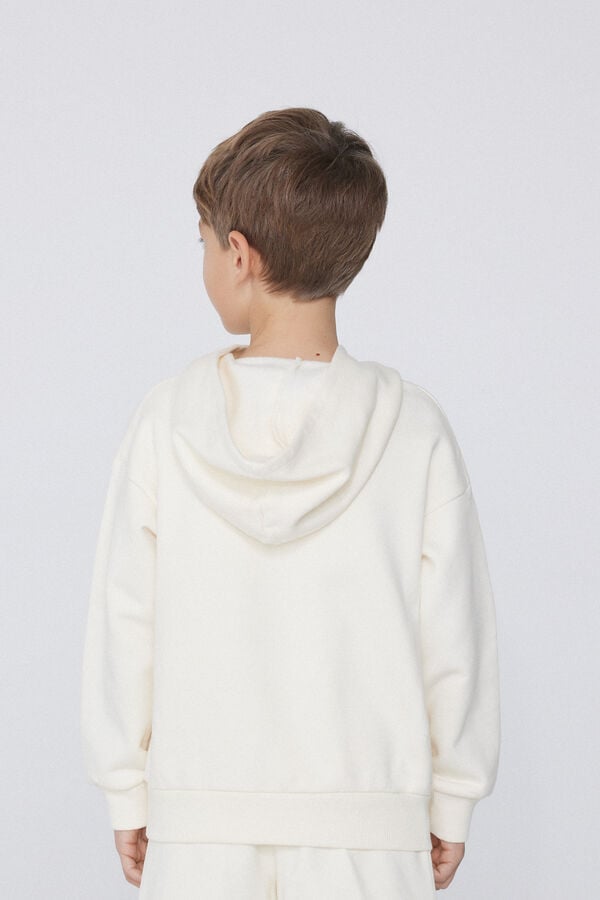 Tezenis Sudadera Gruesa De Manga Larga Con Capucha Y Bolsillo Grande