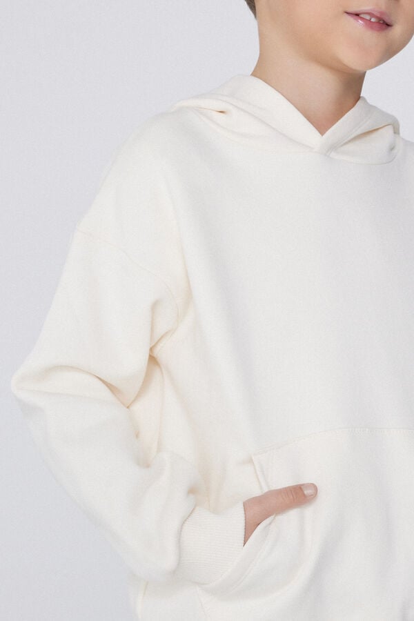 Tezenis Sudadera Gruesa De Manga Larga Con Capucha Y Bolsillo Grande