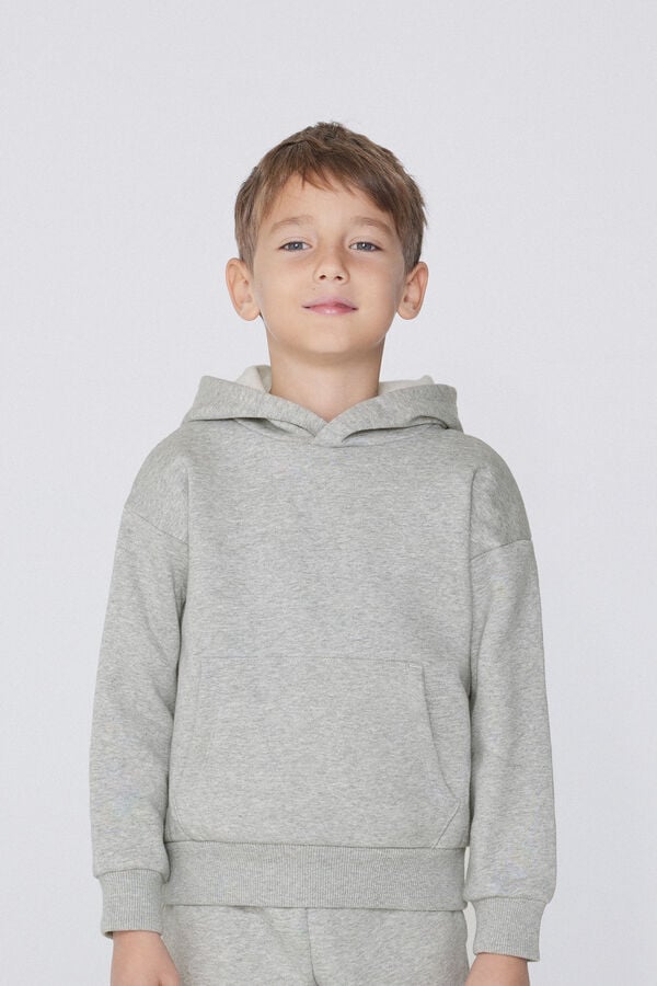 Tezenis Sudadera Gruesa de Manga Larga con Capucha y Bolsillo Grande