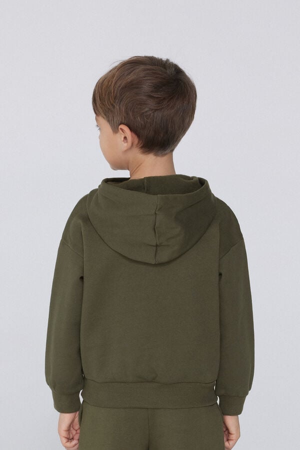 Tezenis Sudadera Gruesa De Manga Larga Con Capucha Y Bolsillo Grande