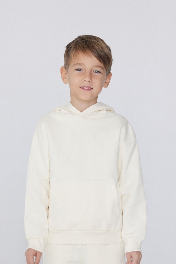 Tezenis Sudadera Gruesa de Manga Larga con Capucha y Bolsillo Grande