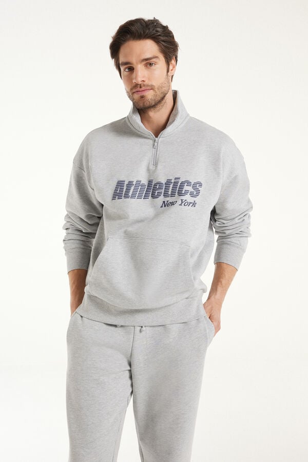 Tezenis Sudadera Gruesa De Manga Larga Con Cremallera Y Estampado