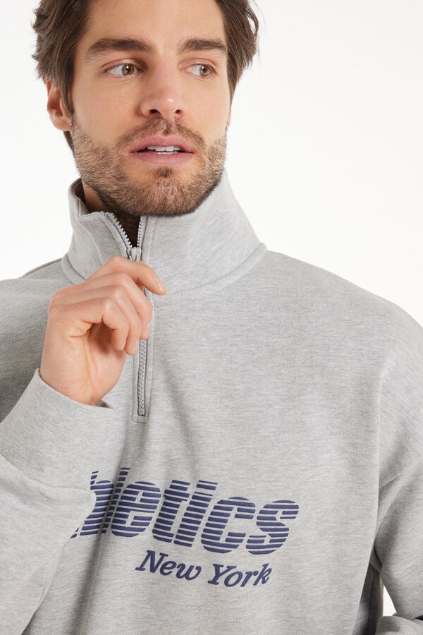 Tezenis Sudadera Gruesa De Manga Larga Con Cremallera Y Estampado