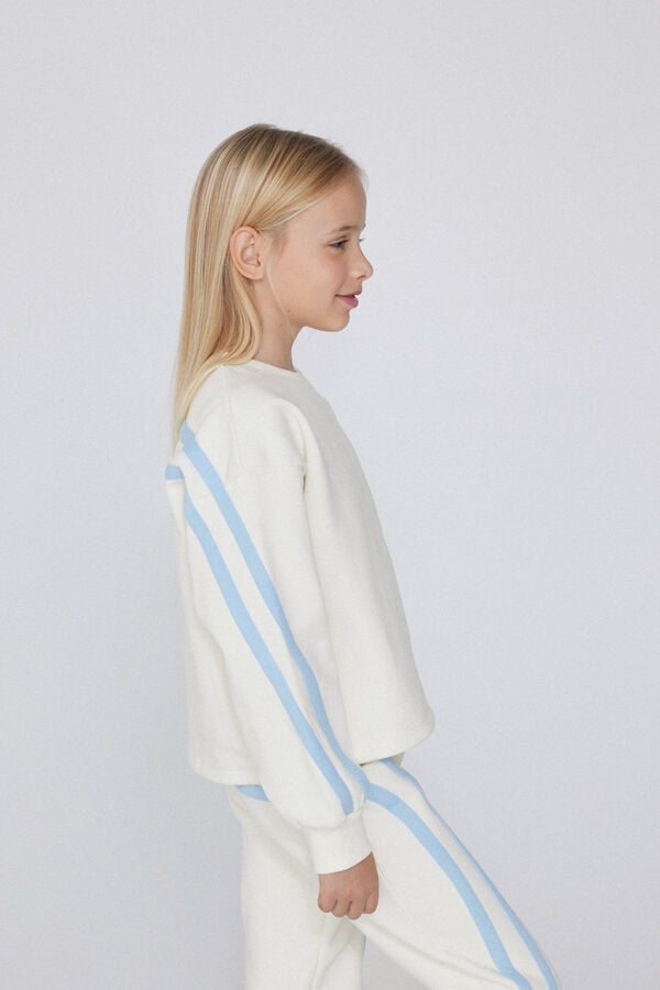 Tezenis Sudadera Gruesa De Manga Larga Con Tiras Laterales