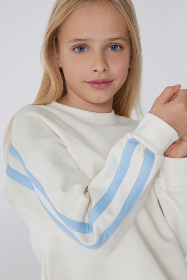 Tezenis Sudadera Gruesa De Manga Larga Con Tiras Laterales