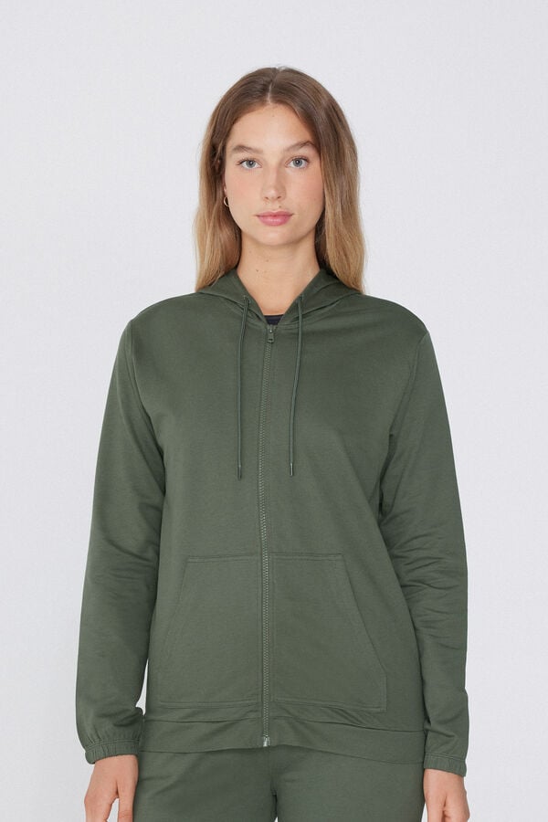 Tezenis Sudadera Ligera Capucha Cremallera y Cordón
