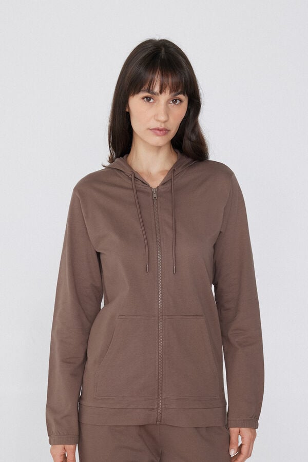 Tezenis Sudadera Ligera Capucha Cremallera y Cordón