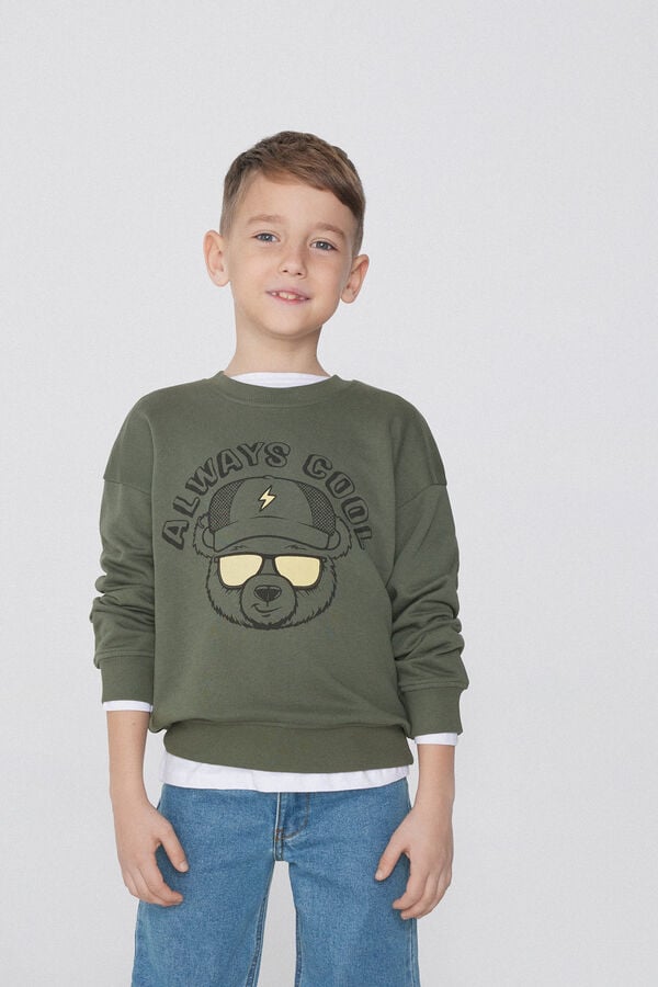 Tezenis Sudadera Manga Larga Con Estampado Para Niño