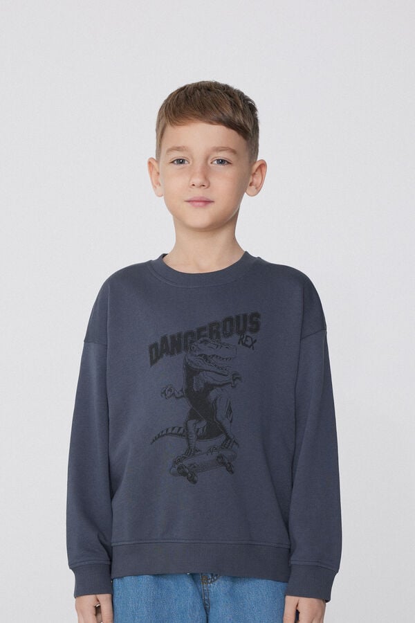 Tezenis Sudadera Manga Larga con Estampado para Niño