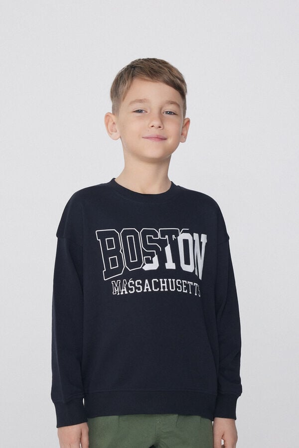 Tezenis Sudadera Manga Larga con Estampado para Niño