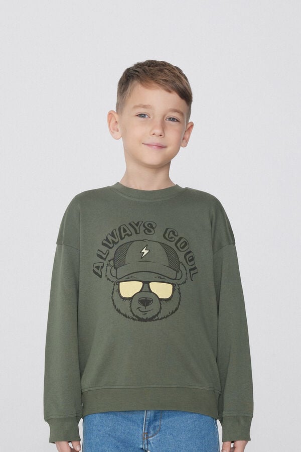 Tezenis Sudadera Manga Larga con Estampado para Niño