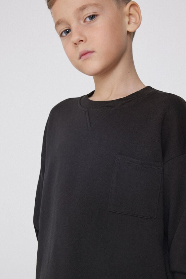 Tezenis Sudadera Manga Larga Cuello Redondo Y Bolsillo Niño