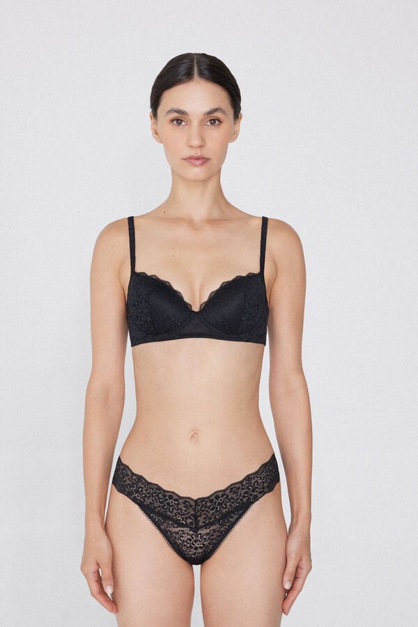 Tezenis Sujetador Balconette Con Relleno Ligero De Encaje Reciclado Wien