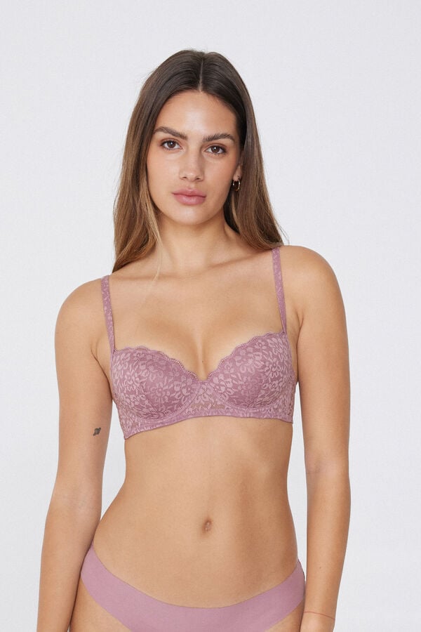 Tezenis Sujetador Balconette Con Relleno Ligero de Encaje Reciclado Wien