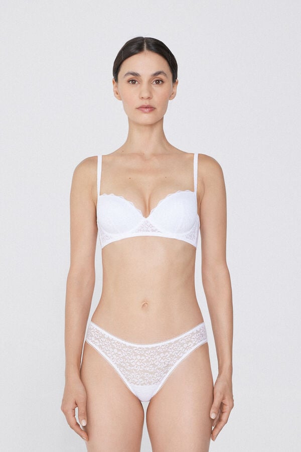 Tezenis Sujetador Balconette Con Relleno Ligero De Encaje Reciclado Wien