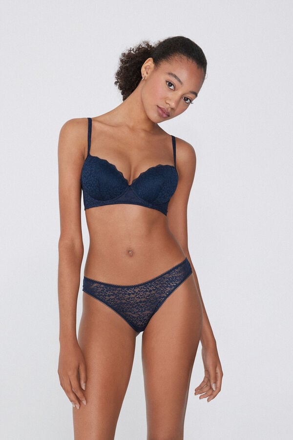 Tezenis Sujetador Balconette Con Relleno Ligero De Encaje Reciclado Wien