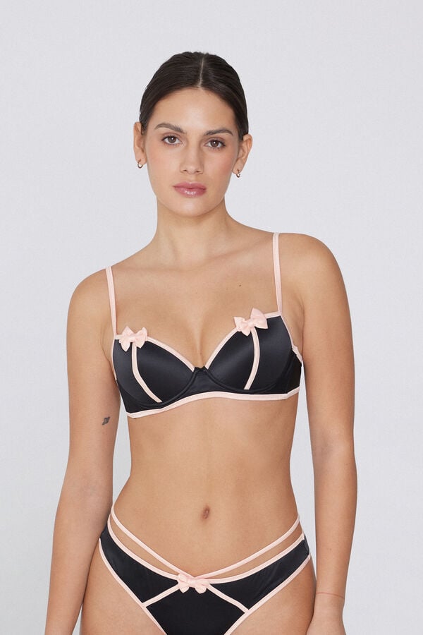 Tezenis Sujetador Balconette con Relleno Ligero Wien Fancy Ribbon