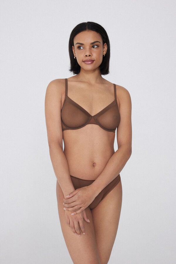 Tezenis Sujetador Balconette De Tul Paris Essential